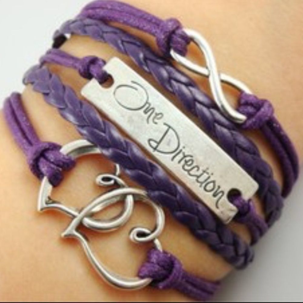 Purple One Direction Bracelet